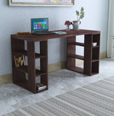 Maurice Solid Sheesham Wood Study Table (Square, Walnut Finish)